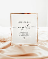 In Loving Memory Sign | Wedding Minimalist Memorial Here's M9