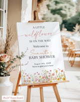 A Little Wildflower On The Way Baby Shower Welcome | Flower Theme - alternate view