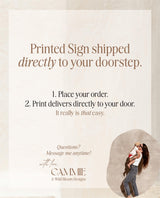 In Loving Memory Sign | Minimalist Wedding Memorial Until M9