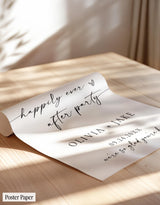Happily Ever After Wedding Welcome Sign | Modern Minimalist Theme