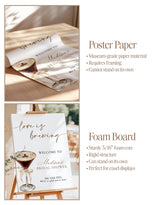 Love is Brewing Bridal Shower Welcome Sign | Espresso Martini Theme