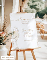 Pearls and Prosecco Welcome Sign | Champagne Bridal Shower Bubbly