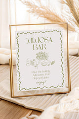 Mimosa Bar Bridal Shower Sign | Fresh Off the Market Decor