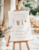 Baby Clothesline Shower Welcome Sign | Boho Gender Neutral