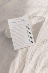 Mommy or Daddy Game | Navy Blue Baby Shower Game Card 5x7 BM1