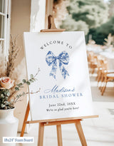 Something Blue Before I Do Bridal Shower Welcome Sign | Bow