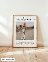 Graduation Party Welcome Sign | Modern Minimalist Photo M9