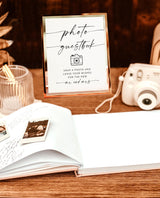 Photo Guestbook Sign | Modern Minimalist Wedding Guest