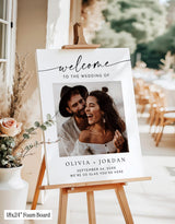 Wedding Welcome Sign | Personalized Photo | Modern Celebration