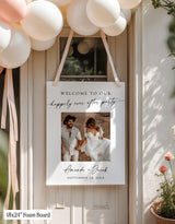 Wedding Welcome Sign | Minimalist Happily Ever After