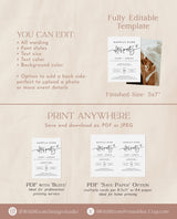 Reception Party Invitation, Happily Ever After Party Invite, Minimalist Wedding Elopement Announcement Card, Boho Reception Invite, M8