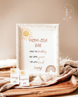 Baby Shower Mimosa Bar Sign | Sunshine Baby Shower Momosa Sign | Mimosa Juice Tags | Momosa Juice Labels | Gender Neutral Baby Shower | S2
