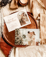 Photo Christmas Card Template | Boho Holiday Card