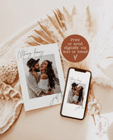 Photo Wedding Announcement | Photo Elopement Announcement | Nothing Fancy Just Love | Happily Ever After Party Invite | Reception Invite M7
