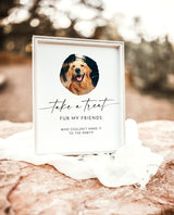 Wedding Favor Sign Template | Dog Treat Wedding Favors Sign | Pet Treat Favor Sign | Biscuit Bar Sign | Editable Template | M9