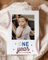 First Birthday Photo Banner | Rookie of the Year First Birthday | Monthly Milestone Photo Cards | Baseball First Birthday | Photo Banner, R2