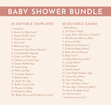 Fall Baby Shower Invitation Bundle, Pumpkin Baby Shower Invite, Boho Baby Shower Invite, A Little Pumpkin is on the Way Girl Invite, F3