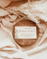 Fall Bridal Shower Invitations, Bridal Shower Bundle, Recipe Card, Fall In Love Bridal Shower, Boho Bridal Shower Invite, Wildflower F4