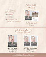 Graduation Party Invitation Template, Minimalist Graduation Announcement, Modern Graduation Party Invite, Photo Graduation Invite, M9