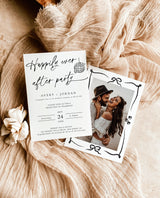 Miniamlist Wedding Announcement | Photo Elopement Announcement | Happily Ever After Party Invite | Funky Disco Ball | Reception Invite | H1