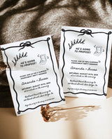 Engagement Party Invite Template | Modern Surprise Engagement Invite | Hand Drawn | Modern Engagement Party Invite | Editable Template | H1