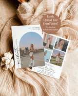 Graduation Party Invitation Template | Minimalist Graduation Announcement | Modern Graduation Party Invite | Photo Graduation Invite | M9