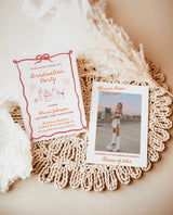 Hand Drawn Graduation Announcement | Graduation Party Invite | Modern Graduation Party Invite | Photo Graduation Invite Editable Template H1