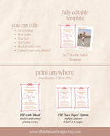 Hand Drawn Graduation Announcement | Graduation Party Invite | Modern Graduation Party Invite | Photo Graduation Invite Editable Template H1