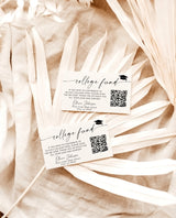 College Fund Card | QR Code College Fund Graduation | College Fund Graduation Card | Modern Minimalist Graduation | Editable Template M9