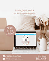 College Fund Card | QR Code College Fund Graduation | College Fund Graduation Card | Wildflower Graduation Party | Editable Template W1