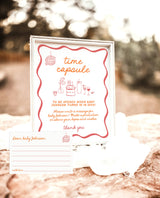Time Capsule Sign | Hand Drawn Colorful Baby Shower | Time Capsule Cards | Modern Baby Shower | Gender Neutral Baby Shower | H1