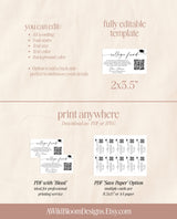 College Fund Card | QR Code College Fund Graduation | College Fund Graduation Card | Modern Minimalist Graduation | Editable Template M9