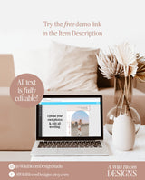 Wildflower Graduation Party Invite Template | Graduation Announcement | Modern Floral Graduation Party Invite | Photo Graduation Invite | W1