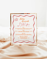 Wedding Bar Sign, Colorful Wedding Bar Menu, Wedding Drink Sign, Modern Drink Menu Sign, Hand Drawn Wedding Bar Menu, Editable Template, H1