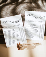 Over or Under Bridal Shower Game