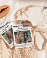 Newspaper Bridesmaid Proposal Card, Will You Be My Bridesmaid, Modern Bridesmaid Card, Bridesmaid Proposal Newspaper, Editable Template, N2