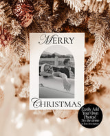Christmas Card Template, Wedding Photo Thank You Card, Newspaper Christmas Card, Modern Wedding Thank You Card, Newspaper Holiday Card, N2