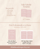 Baby It's Cold Outside Baby Shower Invitation, Winter Baby Shower Invite Template, Modern Pink Girl Baby Shower, Winter Wonderland, W2