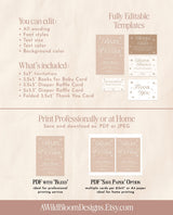 Baby It's Cold Outside Baby Shower Invitation Template, Winter Wonderland Baby Shower, Gender Neutral Baby Shower, Editable Template, W2