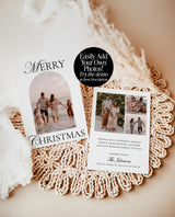 Christmas Card Template, Newspaper Christmas Card, Modern Holiday Card, The Holiday Post, Family Christmas Card, Newspaper Holiday Card, N2
