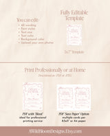 Winter Baby Shower Invite, A Little Snowflake is on the Way, Modern Pink Girl Baby Shower, Winter Wonderland Shower, Editable Template W2