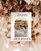 Christmas Card Template, Newspaper Christmas Card, Modern Wedding Thank You Card, Wedding Photo Thank You Card, Newspaper Holiday Card, N2