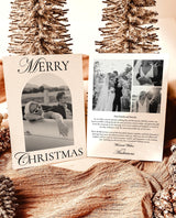 Christmas Card Template, Wedding Photo Thank You Card, Newspaper Christmas Card, Modern Wedding Thank You Card, Newspaper Holiday Card, N2