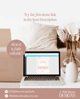 Winter Baby Shower Bundle, Modern Pink Girl Baby Shower, Baby It's Cold Outside, Winter Wonderland Baby Shower, Editable Template W2