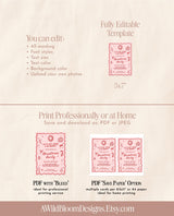 Christmas Party Invitation, Holiday Party Invite, Hand Drawn Christmas Invitation, Boho Christmas Party Invite, Editable Template, H1