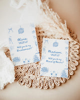 Bridesmaid Proposal Card, Hand Drawn Bridesmaid Proposal Card, Will You Be My Bridesmaid, Bow Bridesmaid Proposal Template, H1