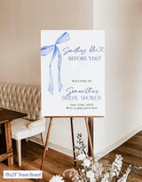 Something Blue Before I Do Bridal Shower Welcome Sign