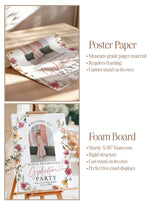 Wildflower Graduation Party Photo Welcome Sign