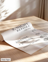 Champagne Tower Rehearsal Dinner Welcome Sign