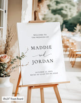 Minimalist Modern Wedding Welcome Sign